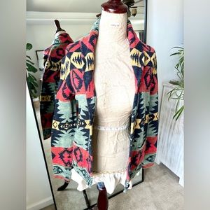 Ralph Lauren Tribal/Aztec Print Cardigan